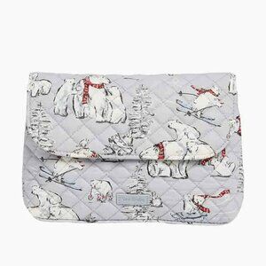 Vera Bradley “Beary Merry” NWT Iconic Brush & Cosmetic Case | Travel Bag